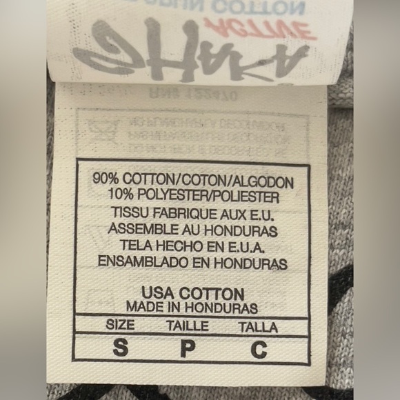 Shaka Active‎ Soft Spun Cotton Gray T-Shirt - Picture 7 of 8